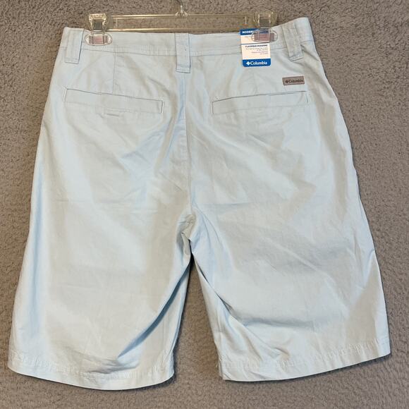 Columbia Washed Out Shorts Men's Size 30 Inseam 10” Baby Blue Chino Shorts New - Picture 13 of 15
